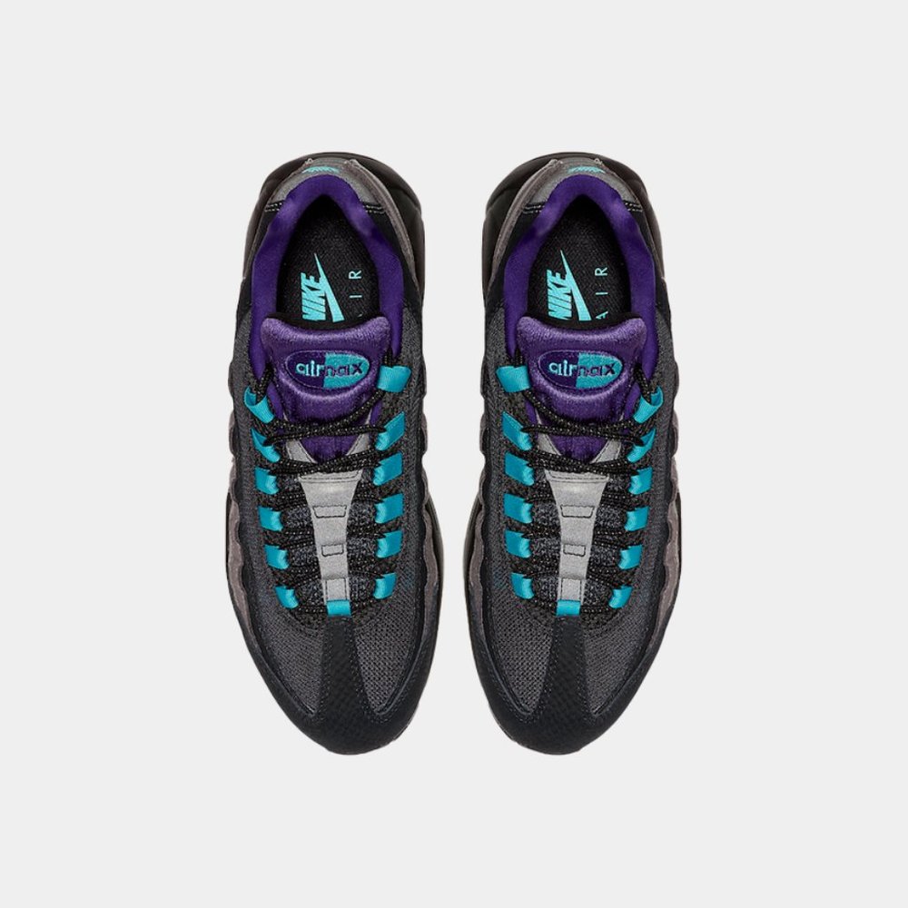 Nike Air Max 95 Black Court Purple Teal Nebula - Picture 4 of 6